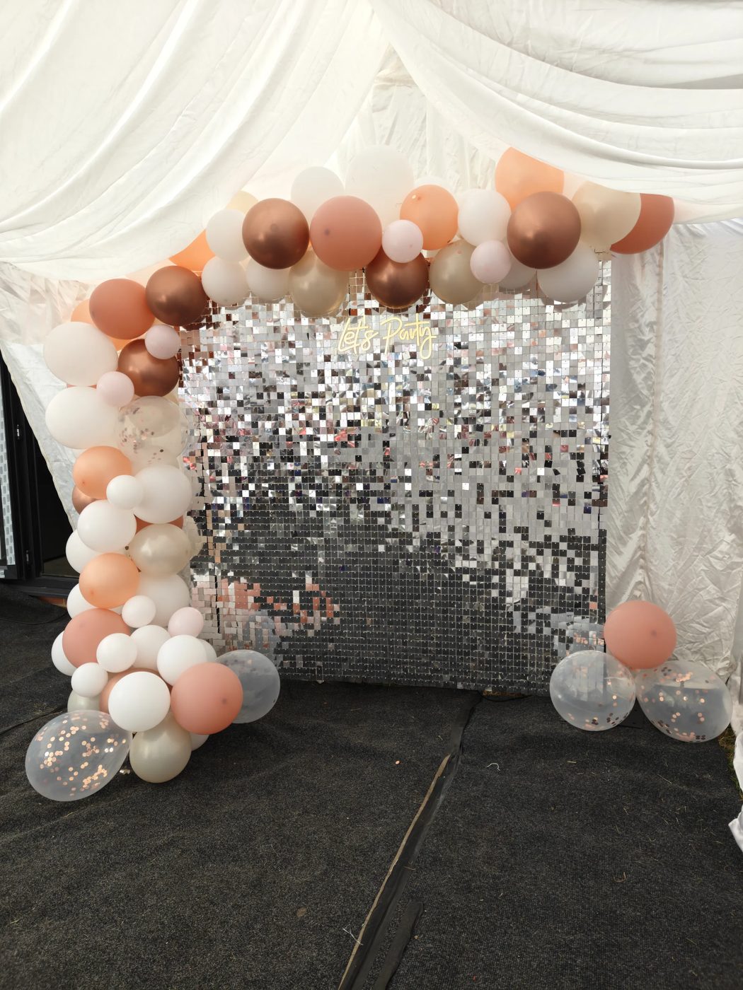 Shimmer Wall Hire in Essex by Hire Essex